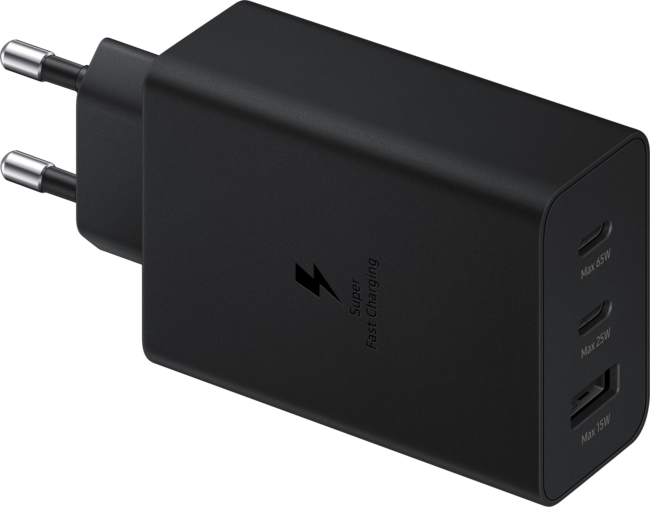 Karikues muri Samsung EP-T6530NBEGEU, 65W, 2x USB-C, 1x USB-A, i zi