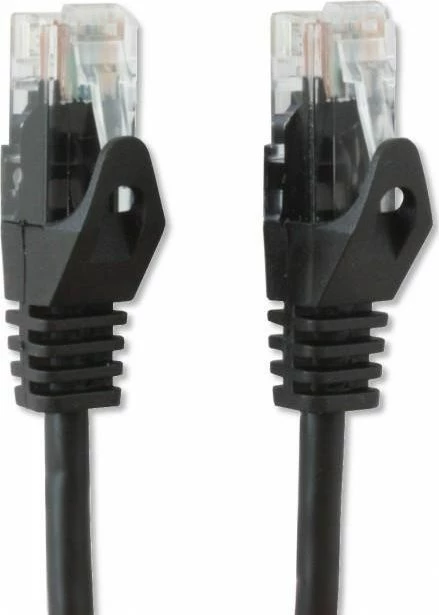 Kabllo rrjeti (patch cord) Techly 024070/ICOC CCA5U-005-BKT, RJ45 Cat5e U/UTP CCA 0.5 m, e zezë