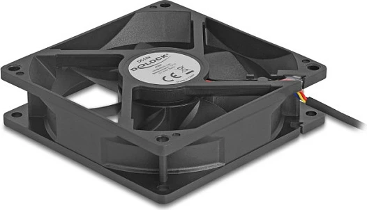 Ventilator kasë DeLOCK 92mm, 12V DC, 4-pin PWM, i zi