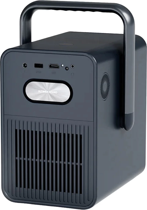 Projektor Ultimea Poseidon E40 1080p Android TV 11, 1000 ANSI, Wi‑Fi, blu e errët, set me telekomandë + kabllo HDMI