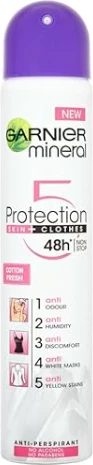 Deo Spray Mineral Protection 5 Cotton Fresh 150ML