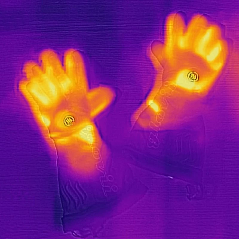 Doreza skijimi me ngrohje Glovii GS9XL, XL, 2x bateri 2100mAh + karikues + adaptera + çantë, të zeza