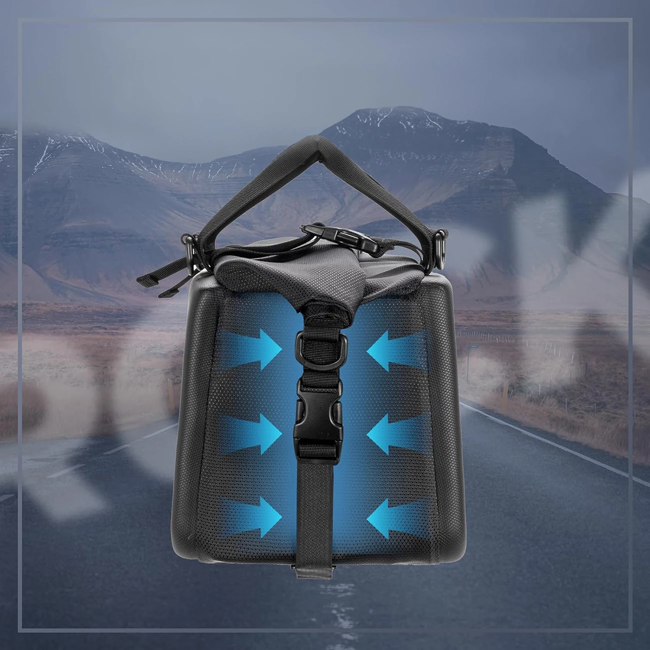 Çantë bagazhi biçiklete Rockbros 30140090001, 11.6L, e zezë