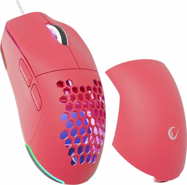 Maus Rampage Blink BLINK-PINK 12800 DPI RGB USB me kabllo, pink