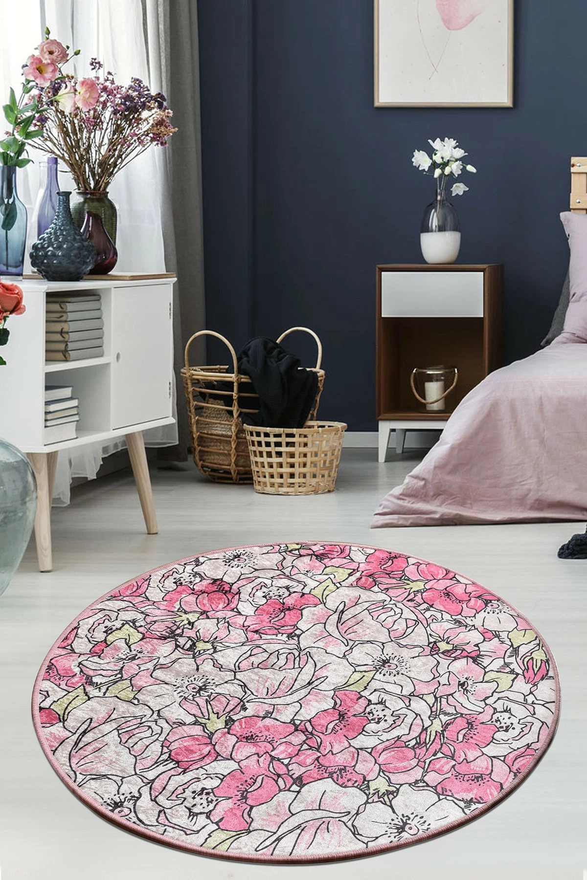 Qilim rrumbullakët, 100 cm, Conceptum Hypnose, rozë