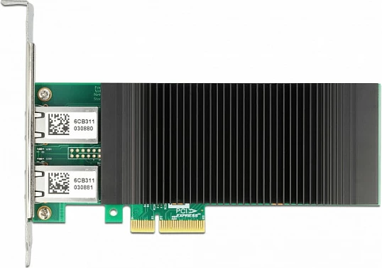 Kartelë rrjeti DeLOCK PCI Express x4 Intel I350, 2x RJ45 Gigabit, PoE+