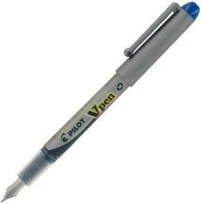 Pilot Stilograf V Pen Silver Blue
