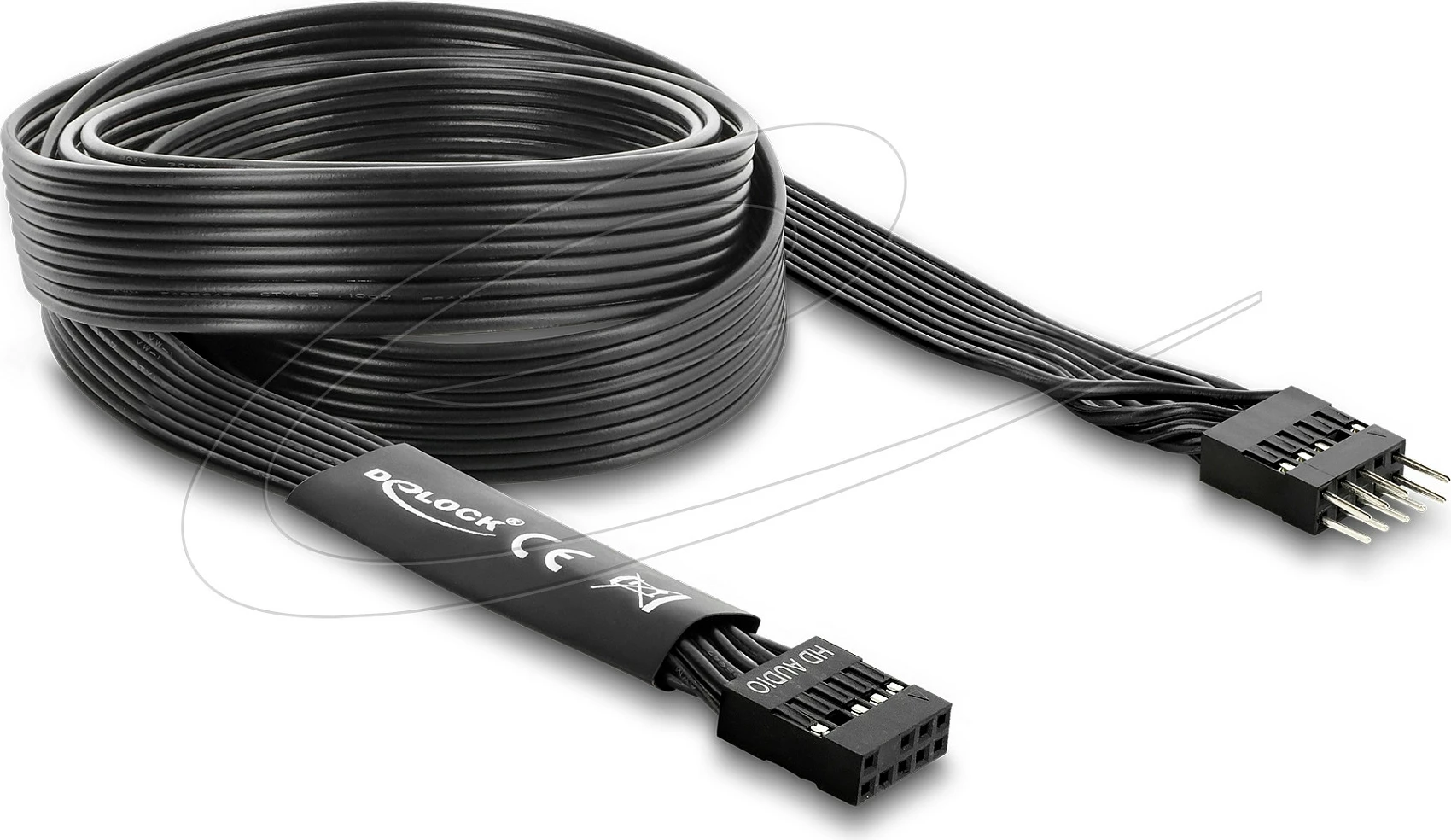 Kabllo HD Audio DeLOCK 86059, 9-pin mashkull/njër femër, 1 m, e zezë
