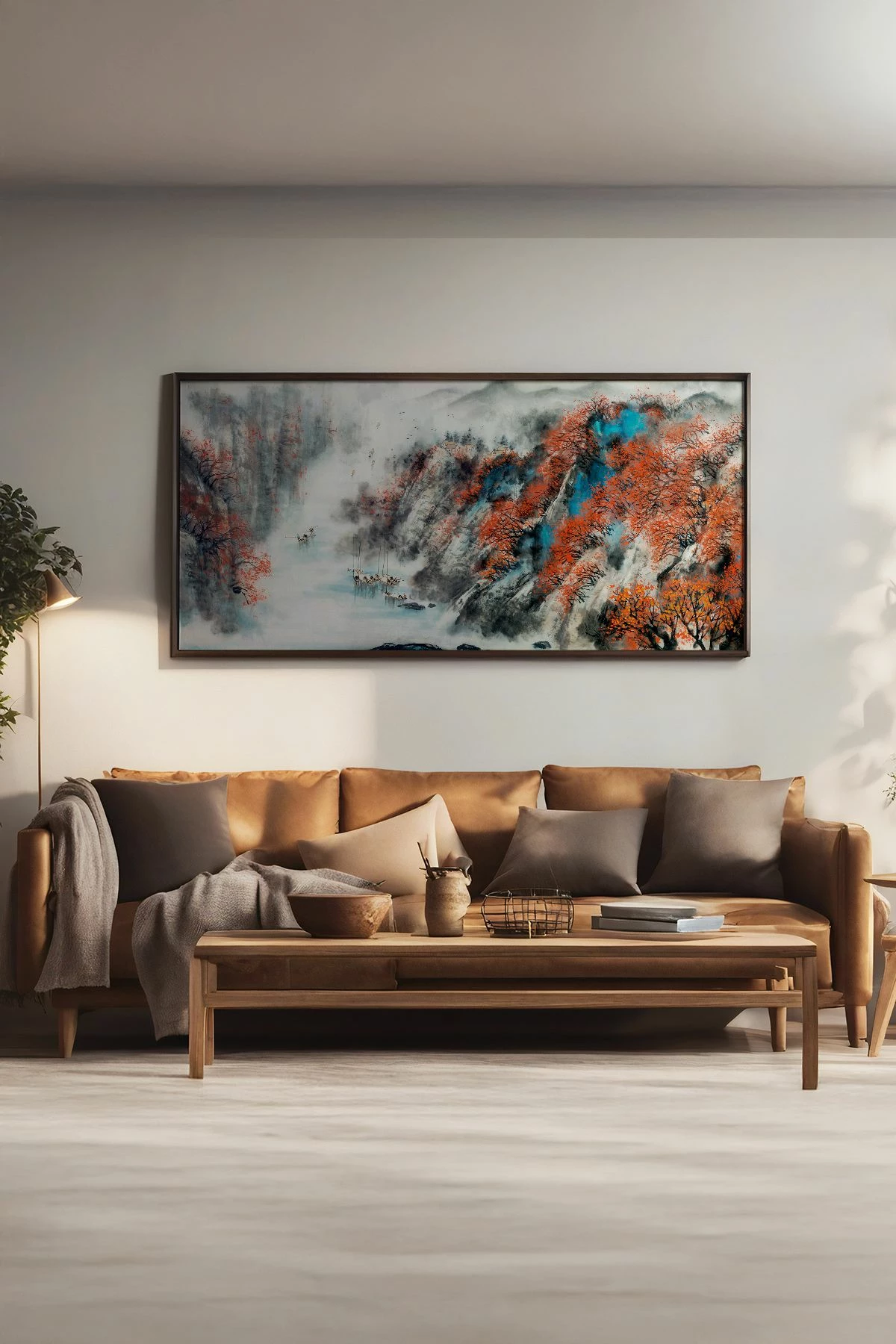 Pikturë dekorative me kornizë, MDF, Wallity, Artsmdfyty62-7033, shumëngjyrëshe, 33x70cm