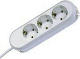 Zgjatues rryme Bachmann SMART, 3x CEE 7/3, i bardhë, pa kabllo