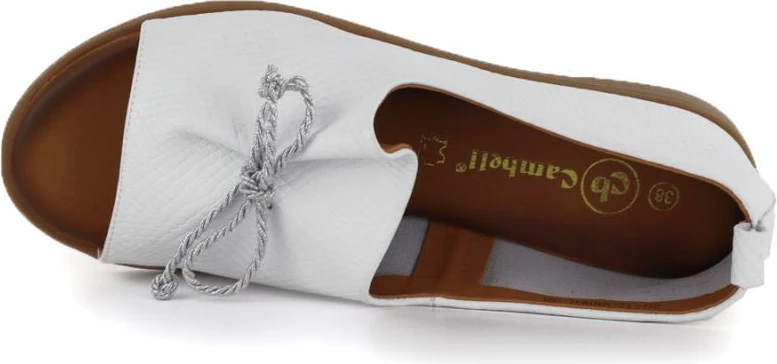 Këpucë të hapura për femra Cambell 19388, të bardha