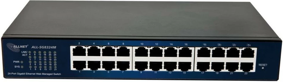 Switch ALLNET ALL-SG8324M, Managed, L2, Gigabit Ethernet, Full duplex, Rack mounting
