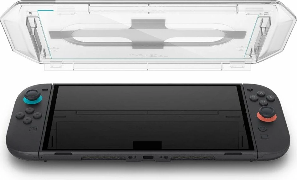 Xham mbrojtës ekrani Spigen GLAS.tR EZ Fit AGL10156 për Nintendo Switch 2, 9H, 0.58 mm, 2 copë, transparent