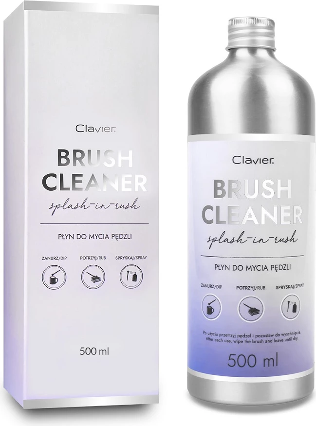 Lëng për pastrim brushash për femra Clavier Brush Cleaner 500ml