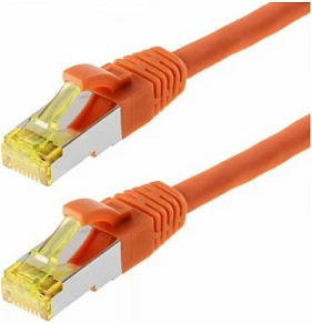 Kabllo rrjeti Helos Cat6a 7.5m, AWG 26/7, portokalli