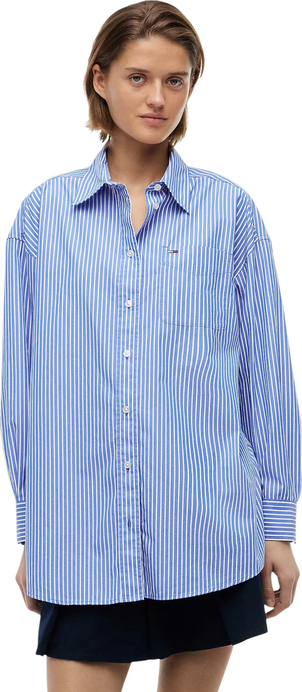 Këmishë për femra Tommy Hilfiger Jeans DW0DW22936, e kaltër