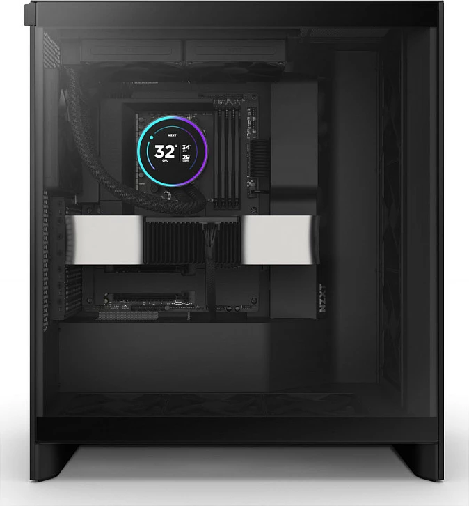 Ftohës uji AIO NZXT Kraken Elite V2 240, LCD Display, 2x120mm PWM, i zi