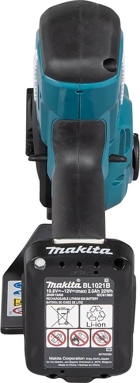 Mini sharrë zinxhir me bateri Makita UC100DZ, 12V, shinë 10 cm, pa bateri/karikues, blu/zezë
