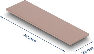 Pad termik DeLOCK 18480, 20x70mm, 1.75mm, 3 W/m·K, rozë