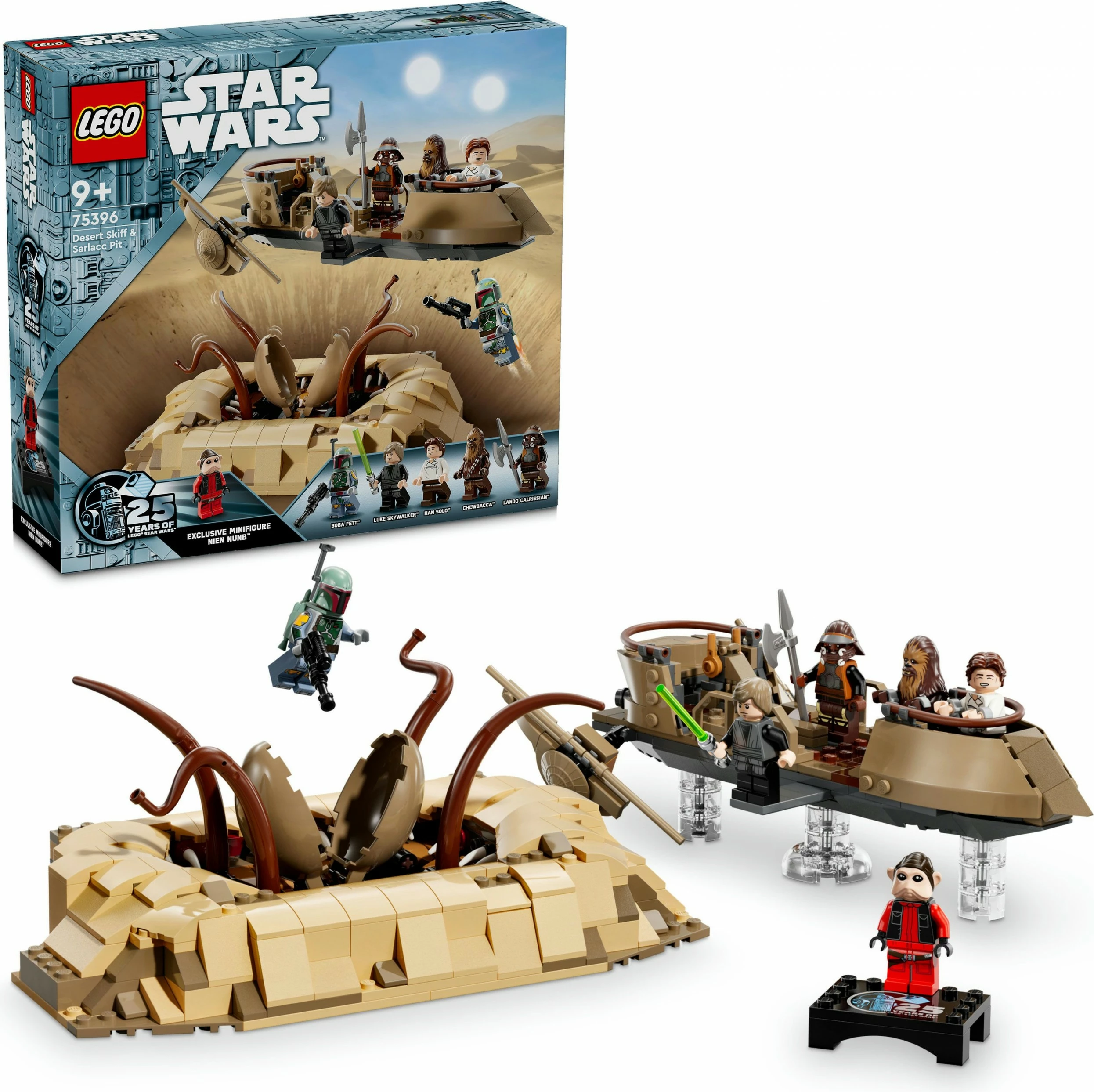 Set ndërtimi LEGO Star Wars 75396 Desert Skiff & Sarlacc Pit, 558 pjesë, shumëngjyrësh