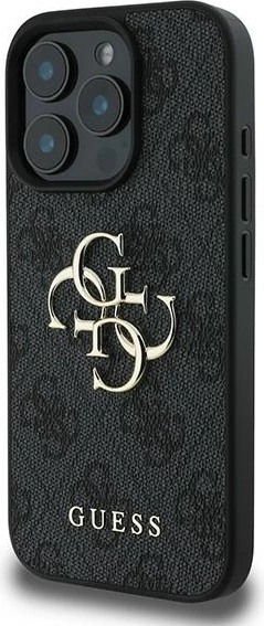 Mbështjellës Guess 4G Big Logo për iPhone 16 Pro, 6.3", i zi