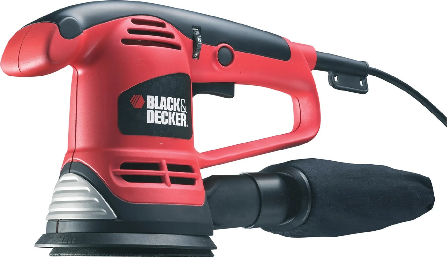 Lëmues ekscentrik Black&Decker KA191EK 480 W 125 mm kuqe/zezë