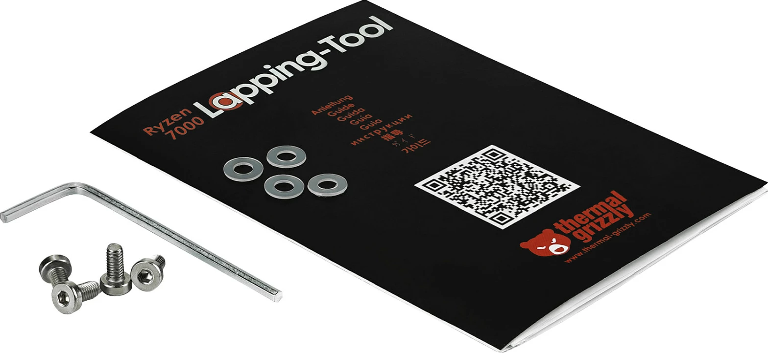 Vegël lapping Thermal Grizzly Ryzen 7000 Lapping Tool, transparente