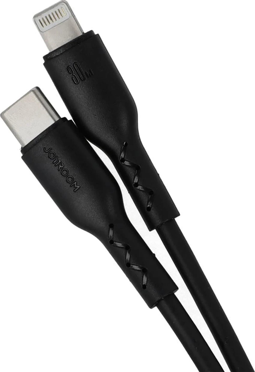 Kabllo Joyroom Flash-Charge Series SA26-CL3 USB-C në Lightning, 1m, 30W, e zezë
