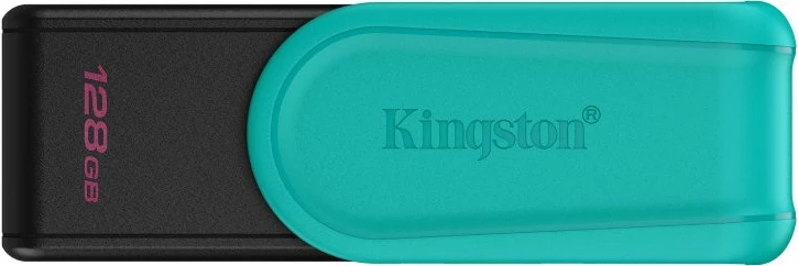 USB Kingston DataTraveler Exodia S, 128GB, USB 3.2 Gen 1, e zezë tirkuaz