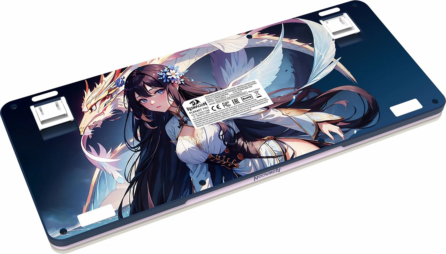 Tastierë gaming mekanike Redragon FLEKACT K708AK RGB Pro Leopard L 75% Hot-Swap USB-C/2.4G/Bluetooth, vjollcë