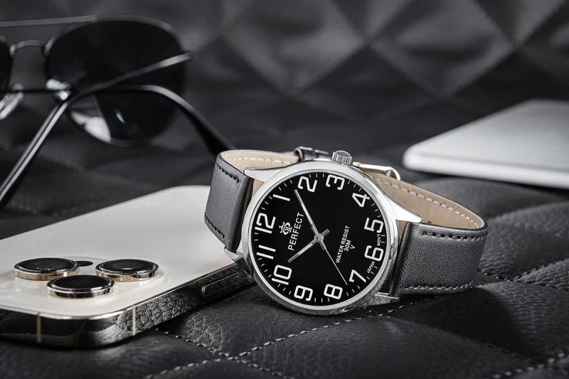 Orë dore për meshkuj PERFECT GXB452-05, e zezë