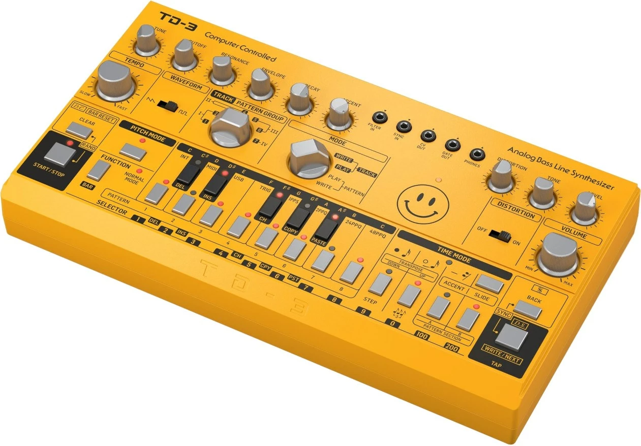 Sintetizator bas analog Behringer TD-3-AM, Verdhë