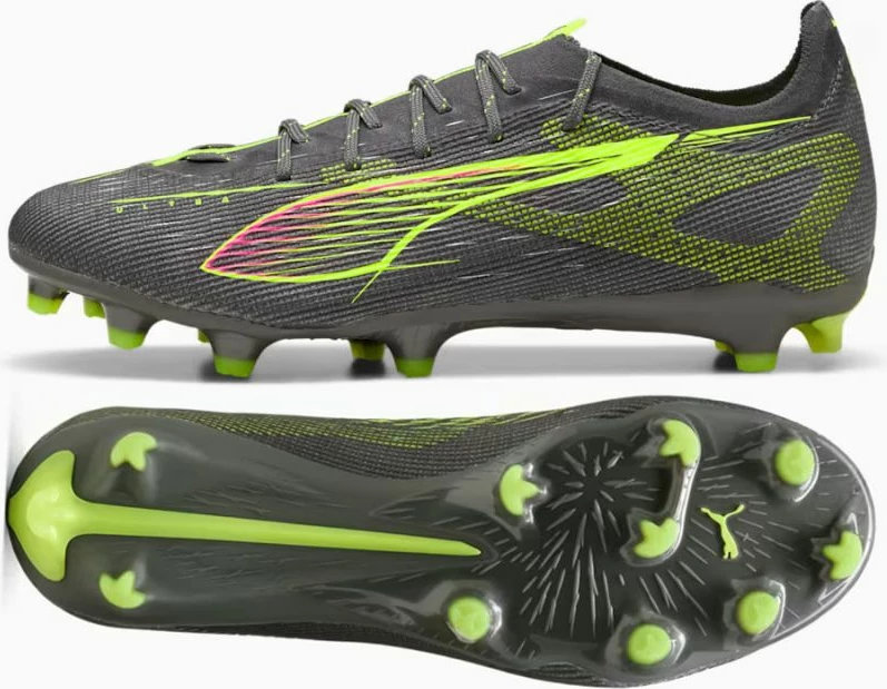 Atlete futbolli për meshkuj Puma, të hirtë