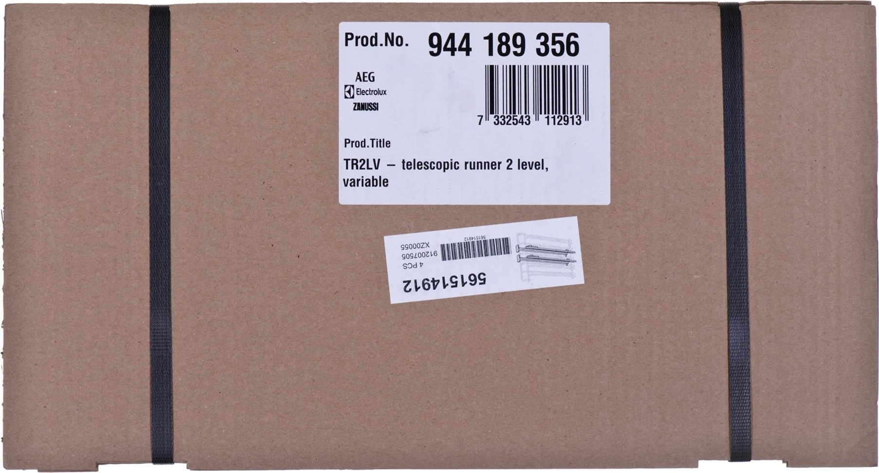 Shina teleskopike 2 nivele ELECTROLUX TR2LV për furrë