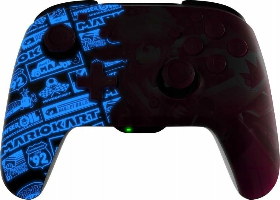 Kontroller wireless PDP Rematch Glow 500-202-GPPH për Nintendo Switch, Bluetooth, bateri deri 40 orë, USB-C, 2 butona prapa të programueshëm, ndriçon në errësirë, rozë