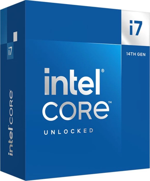 Procesor Intel Core i7-14700K BOX, LGA1700, deri 5.6GHz, 20 bërthama/28 fije, 33MB cache, iGPU UHD 770, blu