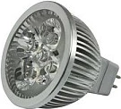 Llambë LED spot Synergy21 S21-LED-TOM00979, GX5.3, 4W, 12V, UV, argjendi