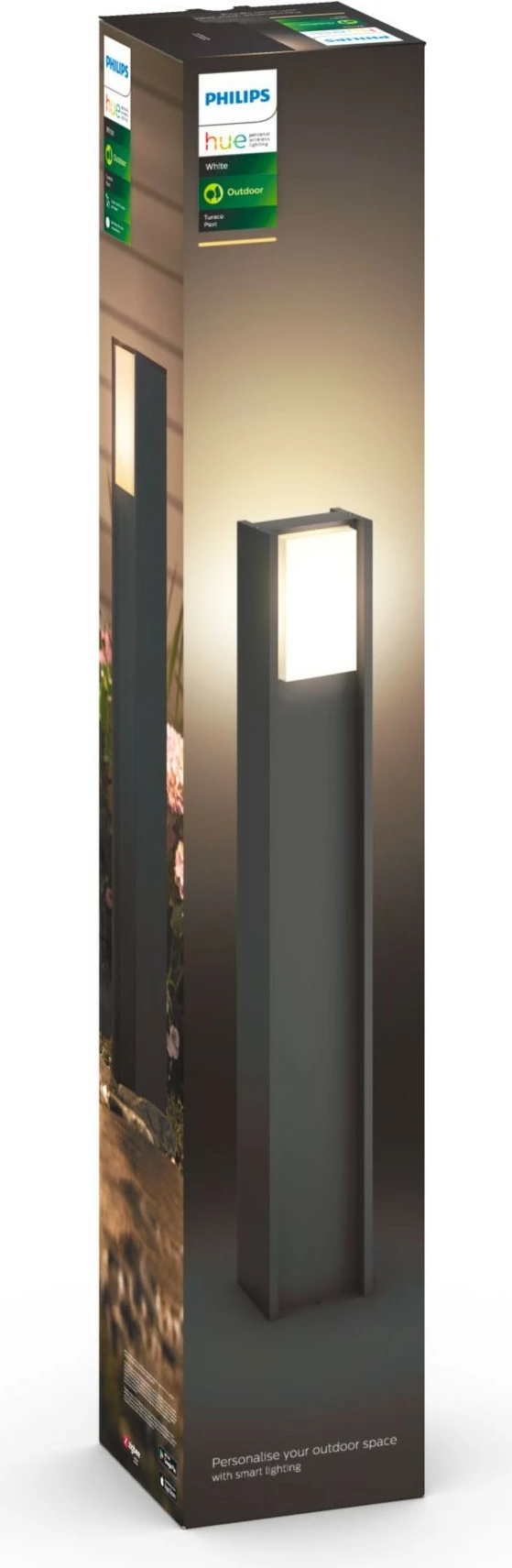 Llambë smart Philips HUE Turaco Wegel, 800lm, antracit