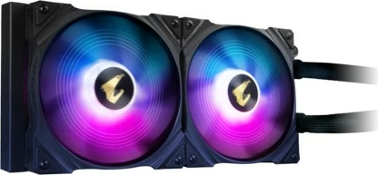 Kasë uji Gigabyte AORUS WATERFORCE X 280, all-in-one, 2x140mm, RGB, e zezë