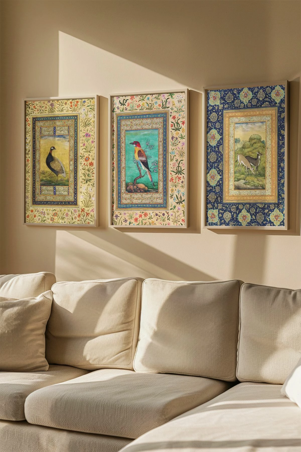Pikturë dekorative me kornizë (3 copë), Wallity, Artsmdf3Lu2-5070