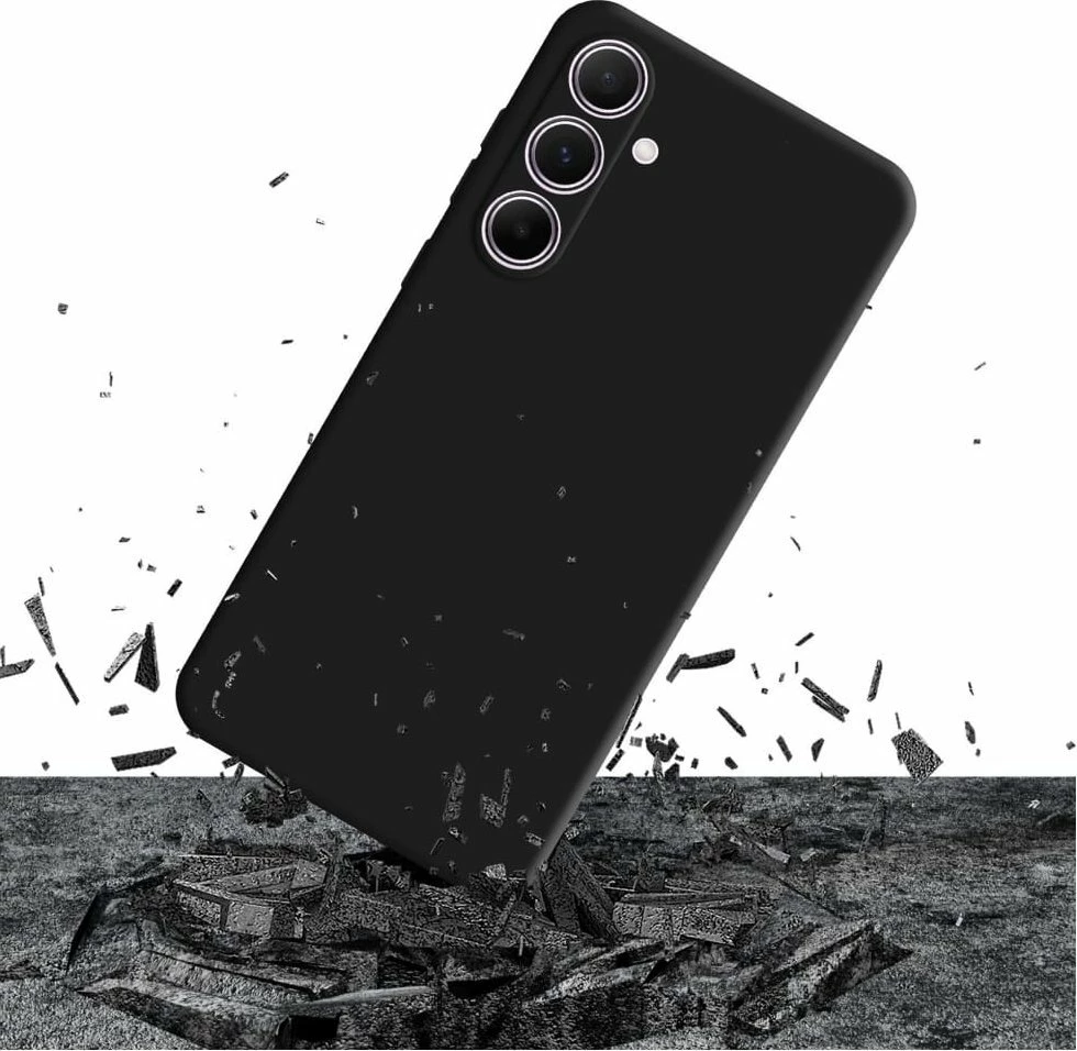 Mbështjellës 3MK Matt Case Pro për Samsung Galaxy A56 5G, i zi