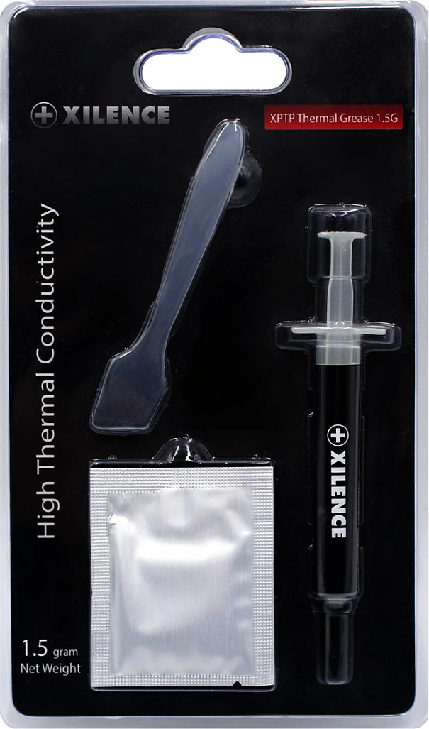 Pastë termike Xilence XZ018, 1.5g, me spatulë dhe pecetë pastrimi, Zi/Bardhë