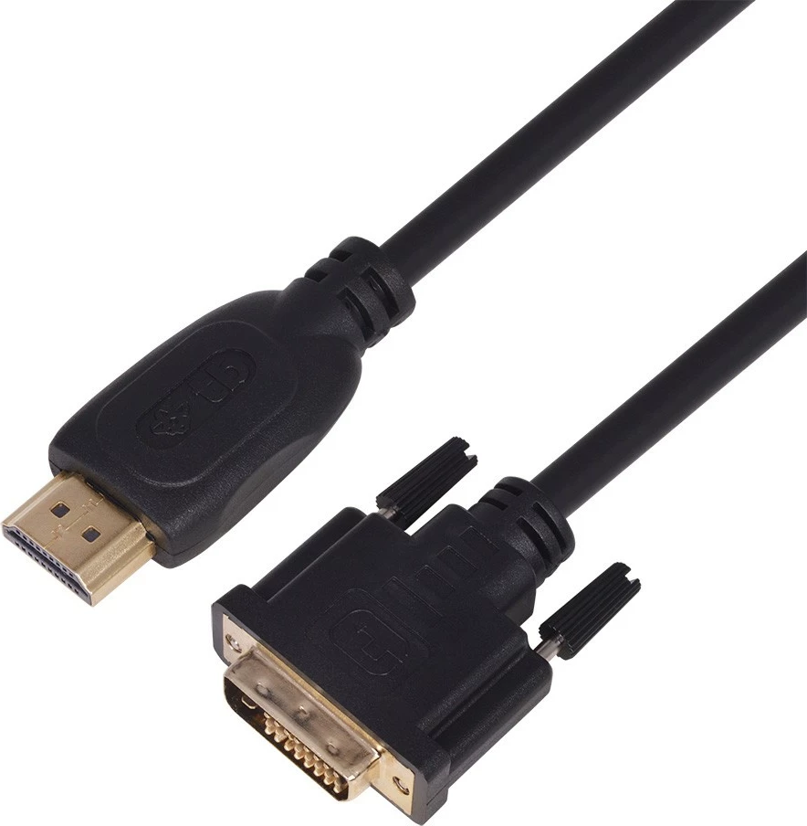 Kabllo HDMI në DVI TB, 1.8m, 24+1, e zezë