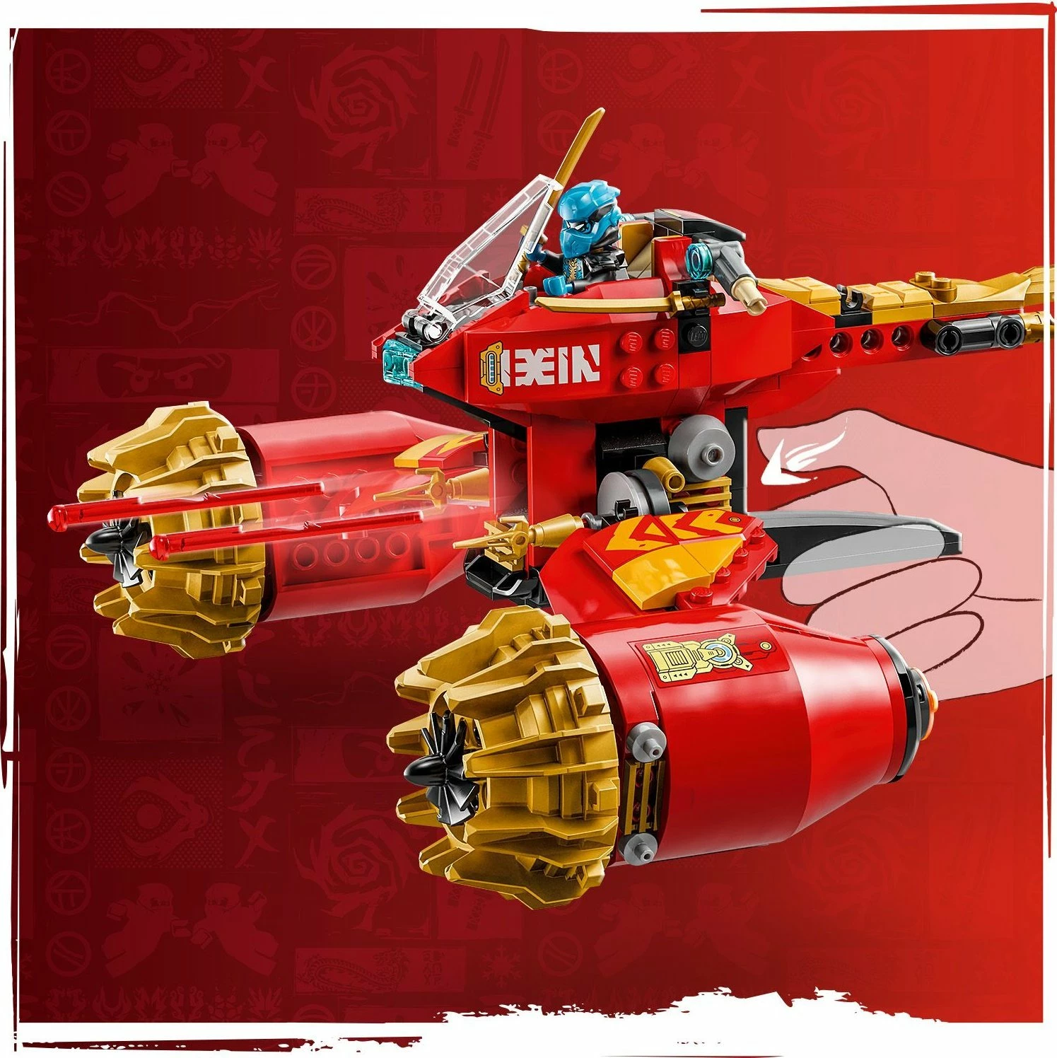 Set LEGO NINJAGO Storm Rider-Mech Kai 71830, 333 copë, 7+