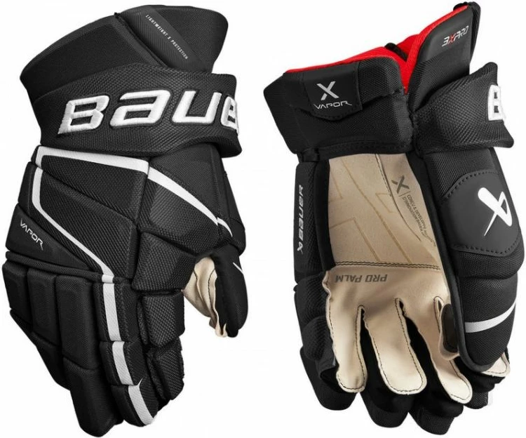 Doreza hokeji për meshkuj Bauer, të zeza/gri