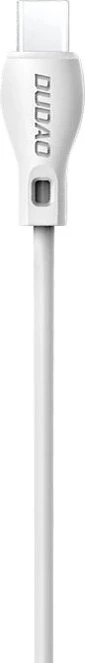 Kabllo USB në USB-C, Dudao L4T, 1m, 2.1A, USB 2.0 480 Mbps, e bardhë