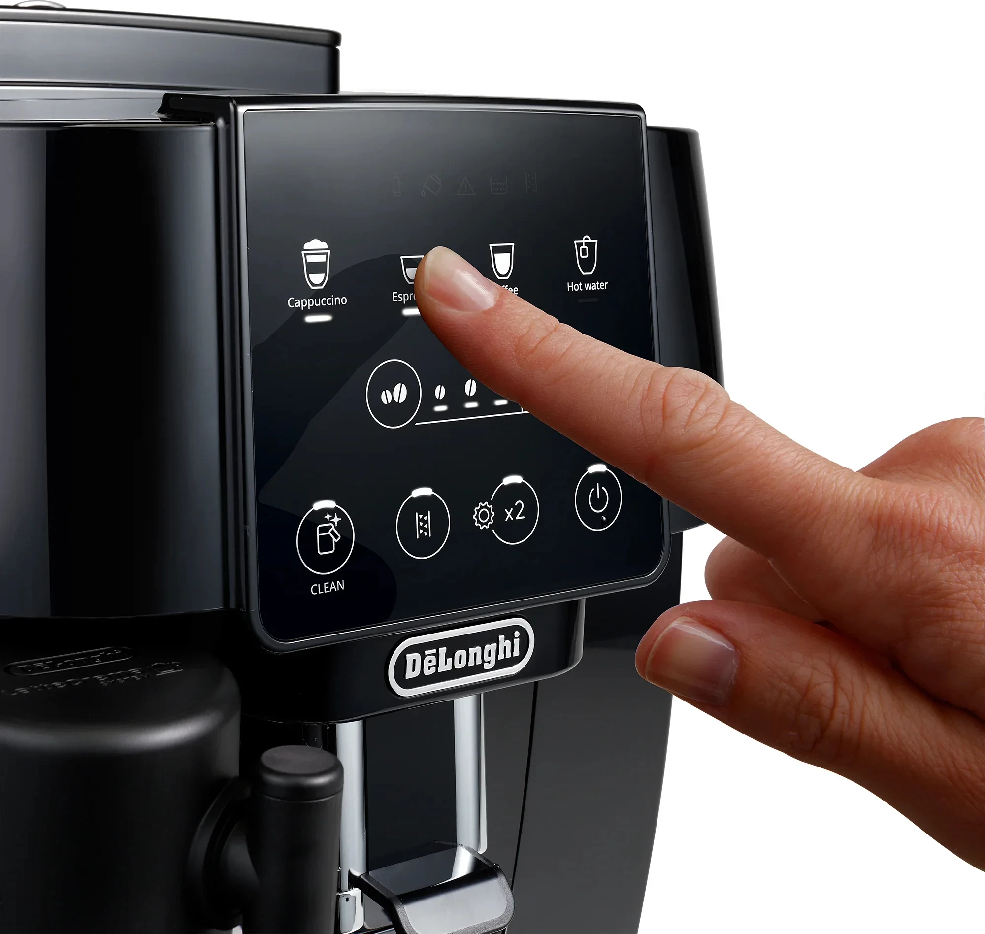Makineri kafeje automatike, DeLonghi, Magnifica Start ECAM220.60.B, 15 bar, rezervuar 1.8L, mulli 13 nivele, ekran LED, e zezë