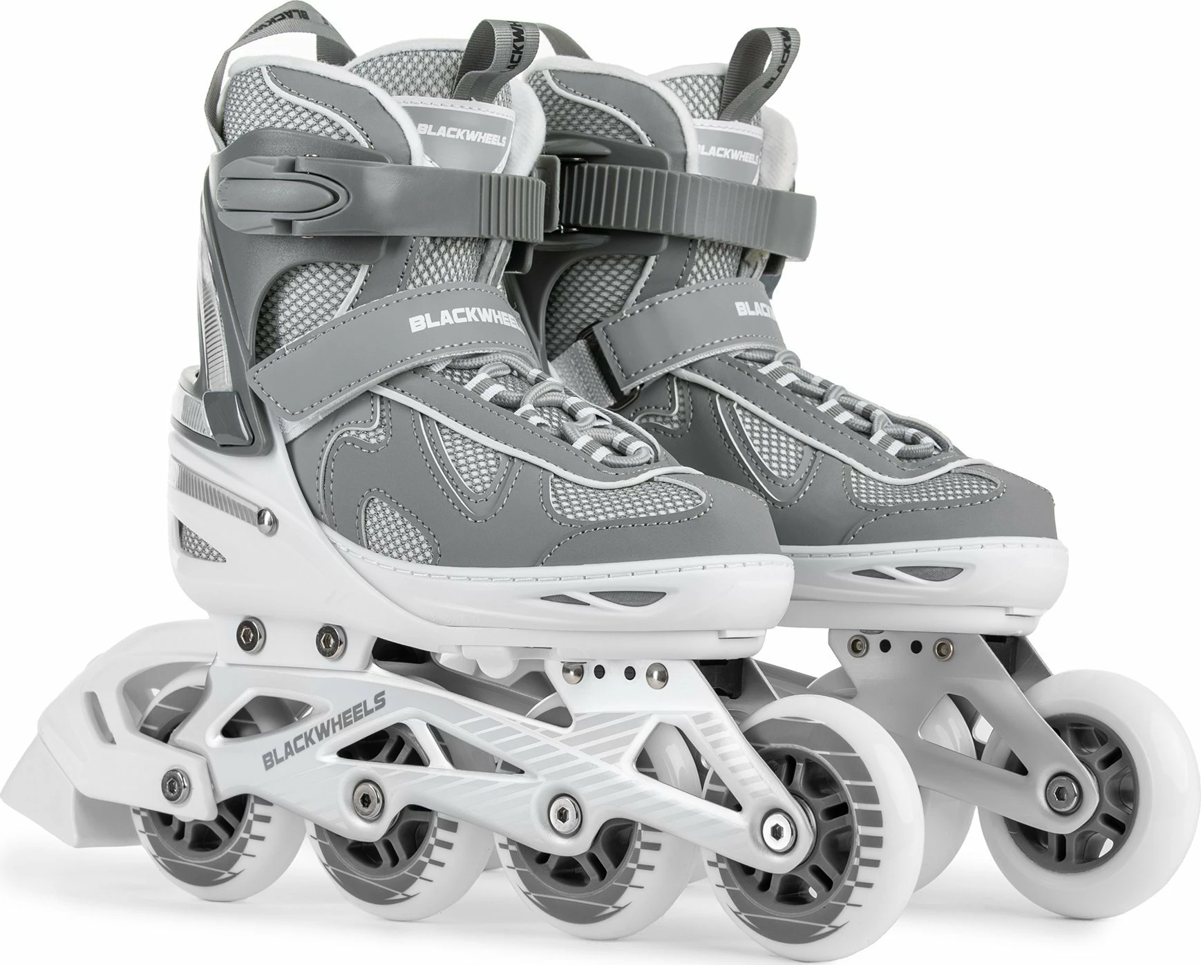 Patina inline Blackwheels Flex Pro 34-37 (e rregullueshme), rrota 80 mm, ABEC 7, me frenë, gri