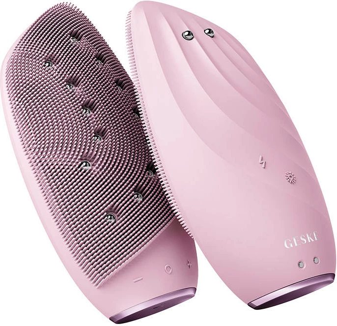 Furçë termale sonike për fytyrë & Face-Lifter 8n1 Geske me aplikacion, rozë