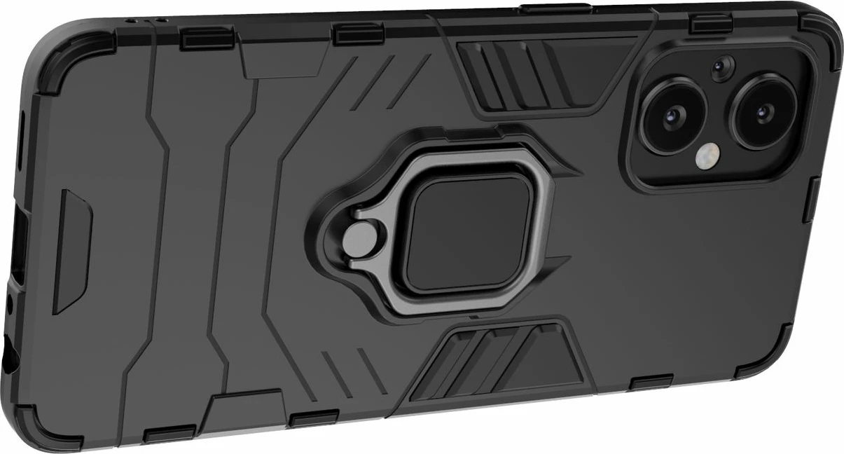 Mbështjellës Hurtel Ring Armor për OnePlus Nord N20 5G, i zi